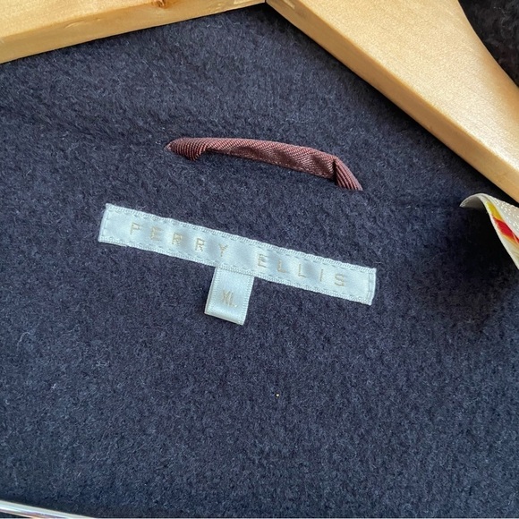 Vintage Perry Ellis Nylon Blend Hooded Jacket Brown Size XL - Picture 11 of 13